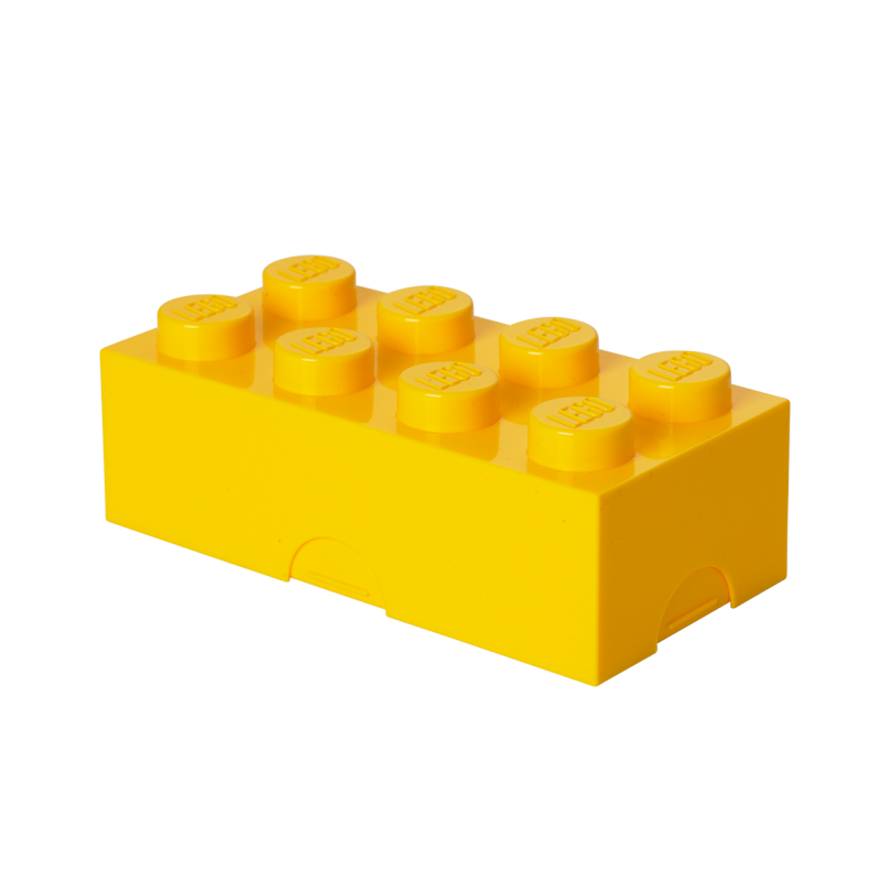 LEGO® box na svačinu 100 x 200 x 75 mm - žlutá