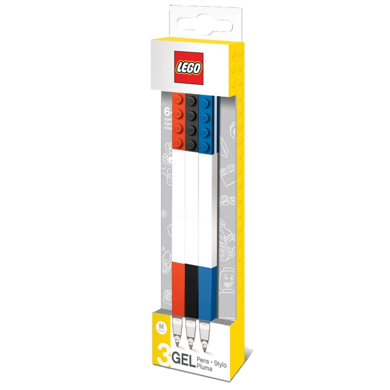 LEGO® Gelová pera, mix barev - 3 ks