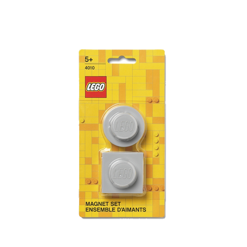 LEGO® magnetky, set 2 ks - šedá
