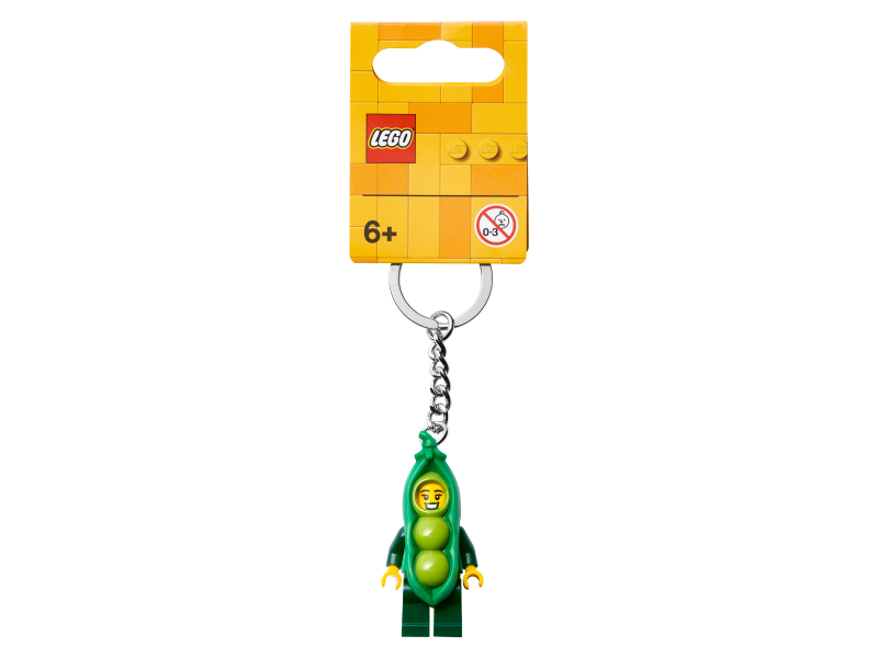 LEGO Iconic 854080 Přívěsek na klíče – Dívka v kostýmu hrášku