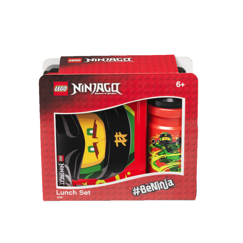 LEGO® NINJAGO® Classic svačinový set (láhev a box) - červená