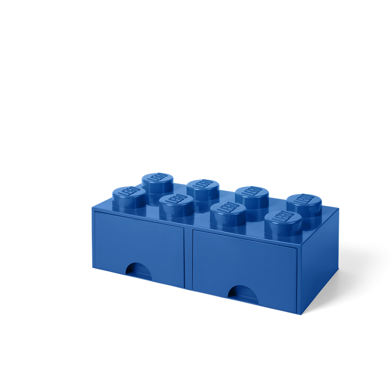 LEGO® úložný box 8 s šuplíky modrá