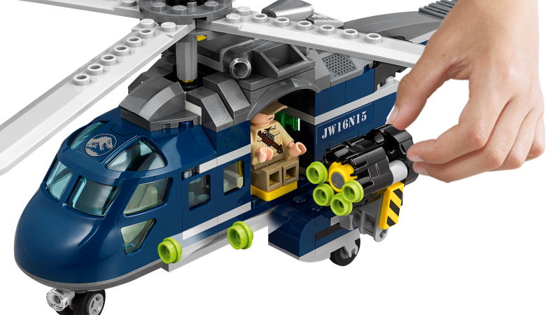 LEGO Jurassic World Pronásledování Bluea helikoptérou 75928