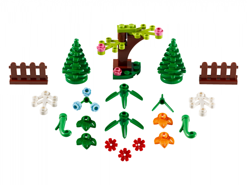 LEGO Xtra Sada doplňků - rostliny 40376