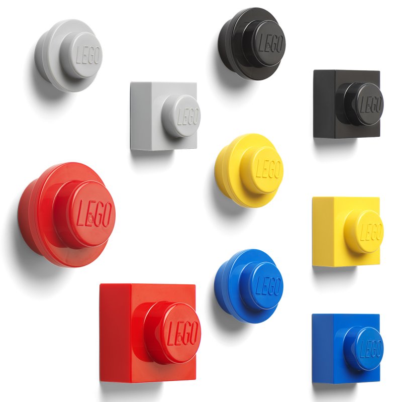 LEGO® magnetky, set 2 ks - červená