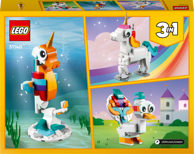 LEGO® Creator 3 v 1 31140 Kouzelný jednorožec