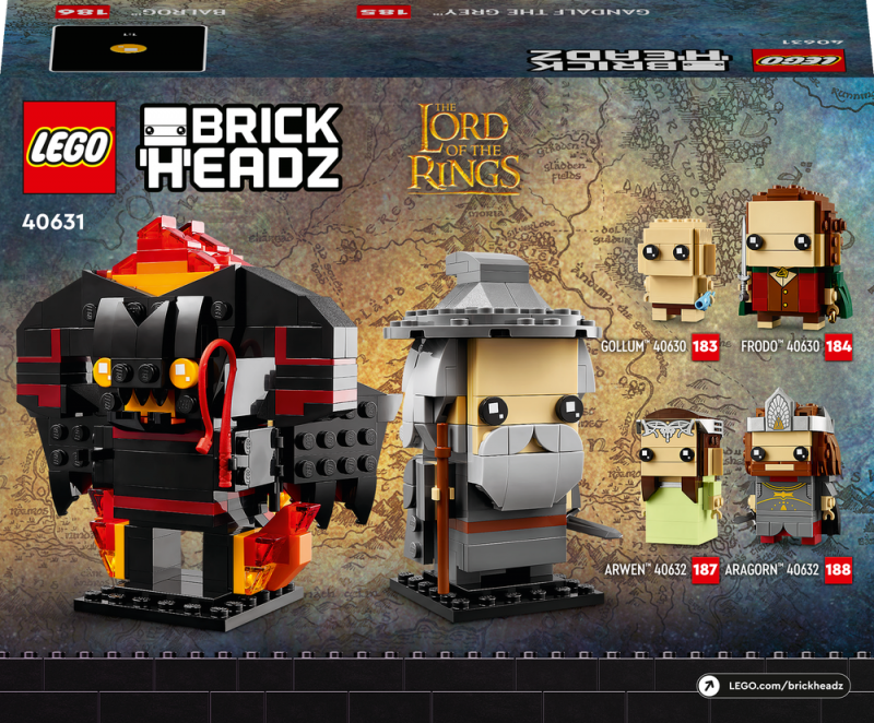 LEGO® BrickHeadz™ 40631 Gandalf Šedý a Balrog™