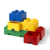 LEGO® úložný box 8 s šuplíky modrá