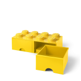LEGO® úložný box 8 s šuplíky žlutý