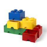LEGO® úložný box 4 s šuplíkem tmavě šedá